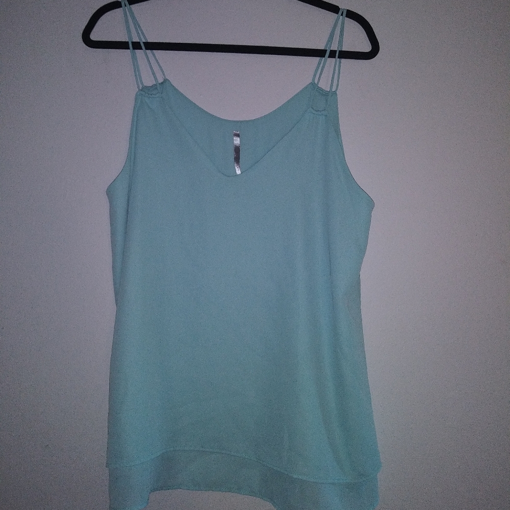 NWOT Light Blue Flowy Tank Women's Dressy Top